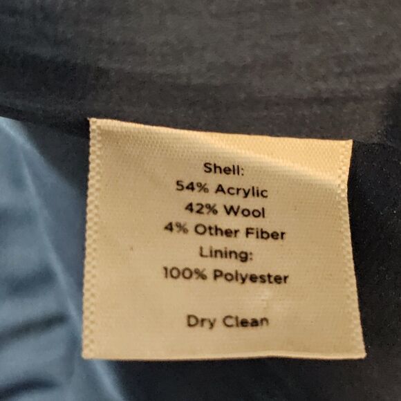 Talbots - Blazer Collared Tweed Knit- Size 12 - Blue - Wool Blend - Picture 8 of 8